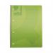 Q-Connect Spiral Bound Polypropylene Notebook 160 Pages A4 Green (5 Pack) KF10036 KF10036