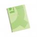 Q-Connect Spiral Bound Polypropylene Notebook 160 Pages A4 Green (5 Pack) KF10036 KF10036
