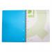 Q-Connect Spiral Bound Polypropylene Notebook 160 Pages A4 Blue (5 Pack) KF10037 KF10037