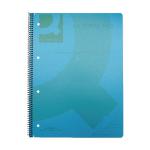 Q-Connect Spiral Bound Polypropylene Notebook 160 Pages A4 Blue (Pack of 5) KF10037 KF10037
