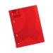 Q-Connect Spiral Bound Polypropylene Notebook 160 Pages A4 Red (5 Pack) KF10038 KF10038