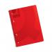 Q-Connect Spiral Bound Polypropylene Notebook 160 Pages A4 Red (5 Pack) KF10038 KF10038
