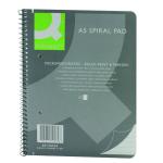 Q-Connect Ruled Margin Spiral Soft Cover Notebook 160 Pages A5 (Pack of 5) KF10039 KF10039