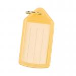 Q-Connect Sliding Key Fobs Yellow Pack of 40 KF10479 KF10479