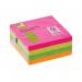 Q-Connect Quick Note Brilliant Rainbow Cube 76x76mm Neon KF10497 KF10497
