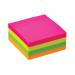 Q-Connect Quick Note Brilliant Rainbow Cube 76x76mm Neon KF10497 KF10497
