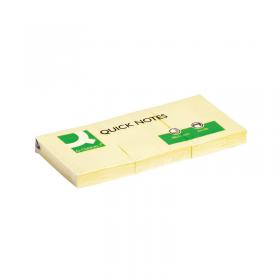 Q-Connect Quick Notes 38 x 51mm Yellow (Pack of 12) KF10500 KF10500