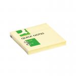 Q-Connect Quick Note Repositionable Pad 76x76mm Yellow (Pack of 12) KF10502 KF10502
