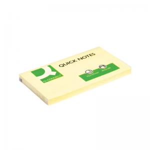 Q-Connect Quick Notes 76 x 127mm Yellow 12 Pack KF10503 KF10503