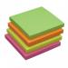 Q-Connect Quick Notes 76 x 76mm Neon (Pack of 12) KF10508 KF10508