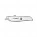 The Q-Connect Cutters Q-Connect Retractable Cutter Universal has a sleek design with a retractable blade for safety. Its universal size makes it suitable for a variety of cutting tasks. The cutter is branded with the Q-Connect logo and has a metallic finish, giving it a professional look.