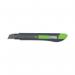 Q-Connect Heavy Duty 18mm Cutting Knife Black/Green 68BC KF10634