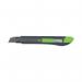 Q-Connect Heavy Duty 18mm Cutting Knife BlackGreen 68BC KF10634