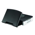Q-Connect Monitor Stand/Copyholder Black (Built-in Extendable angled copyholder) KF10700 KF10700