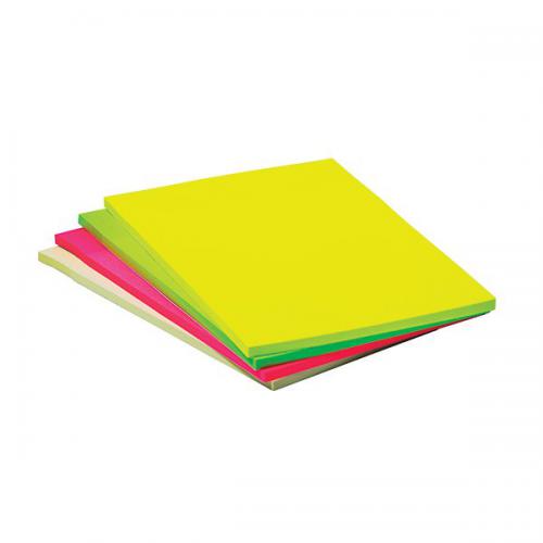 Cheap Stationery Supply of Q-Connect Extra Sticky Meeting Pads 101x150mm Assorted (Pack of 4) KF11033 Office Statationery