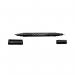 Q-Connect Dual Tip Marker Pen Black (Pack of 10) 96082000 KF11343
