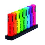 Q-Connect Deskset With 8 Neon Highlighters (Pack of 8) KF11399 KF11399