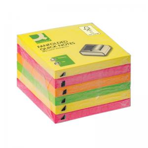 Q-Connect Fanfold Notes Assorted Pack of 6 48201030 KF11402