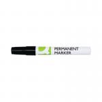 Q-Connect Permanent Marker Bullet Tip 4mm Black Pack of 10 KF11708 KF11708