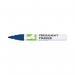 Q-Connect Permanent Marker Bullet Tip 4mm Blue Pack of 10 KF11709 KF11709