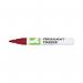 Q-Connect Permanent Marker Bullet Tip 4mm Red Pack of 10 KF11710 KF11710