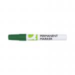 Q-Connect Permanent Marker Bullet Tip 4mm Green Pack of 10 KF11711 KF11711