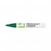Q-Connect Permanent Marker Bullet Tip 4mm Green Pack of 10 KF11711 KF11711