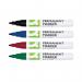 Q-Connect Permanent Marker Bullet Tip 4mm Assorted Pack of 4 KF11712 KF11712