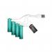 Q-Connect USB C Rechargeable Lithium Batteries Mignon AA (Pack of 4) KF14129 KF14129