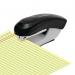 Q-Connect Half Strip Plastic Stapler Black KF14204 KF14204