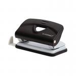 Q-Connect Lightweight Metal Desk Hole Punch Black KF14214 KF14214
