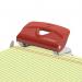 Q-Connect Lightweight Metal Desk Hole Punch Red KF14216 KF14216