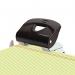 Q-Connect Medium Duty Metal Desk Hole Punch Black KF14217 KF14217