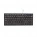 Q-Connect Ergonomic Compact Keyboard Black KX220 KF14361