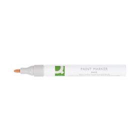 Q-Connect Paint Marker Pen Medium White (10 Pack) KF14452 KF14452