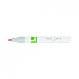 Q-Connect Paint Marker Pen Medium White (Pack of 10) KF14452 KF14452