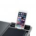 Q-Connect Height Adjustable Laptop Stand with Mousepad and Phone Holder Black KF14471 KF14471