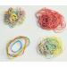 Q-Connect X-Band Rubber Bands 100x11mm Assorted Colours 100g KF14679 KF14679