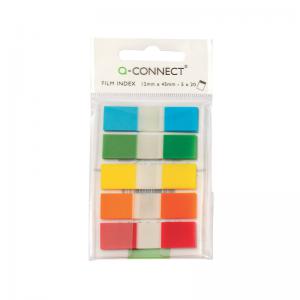 Q-Connect Page Markers 12 Inch Assorted 100 Pack KF14966 KF14966