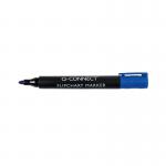 Q-Connect Flipchart Marker Bullet tip 2mm Blue Pack of 10 KF15393 KF15393