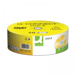 Q-Connect DVD-R 4.7GB Cake Box 50 Pack KF15419 KF15419