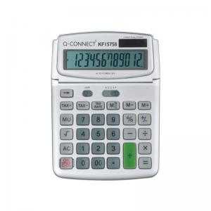 Photos - Calculator Q-Connect Large Table Top 12-Digit  Grey KF15758 KF15758 