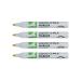 Q-Connect Chalk Markers Med Wht Pk4