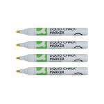 Q-Connect Chalk Markers Medium Tip White (Pack of 4) KF16282 KF16282