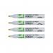 Q-Connect Chalk Markers Medium Tip White (Pack of 4) KF16282 KF16282