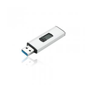 Q-Connect USB 3.0 Slider 16GB Flash Drive Silver/Black KF16369 KF16369