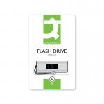 Q-Connect USB 3.0 Slider 32GB Flash Drive Silver/Black KF16370 KF16370