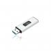 Q-Connect USB 3.0 Slider 128GB Flash Drive Silver/Black KF16375 KF16375