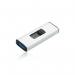 Q-Connect USB 3.0 Slider 128GB Flash Drive Silver/Black KF16375 KF16375