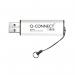 Q-Connect USB 3.0 Slider 128GB Flash Drive SilverBlack KF16375 KF16375